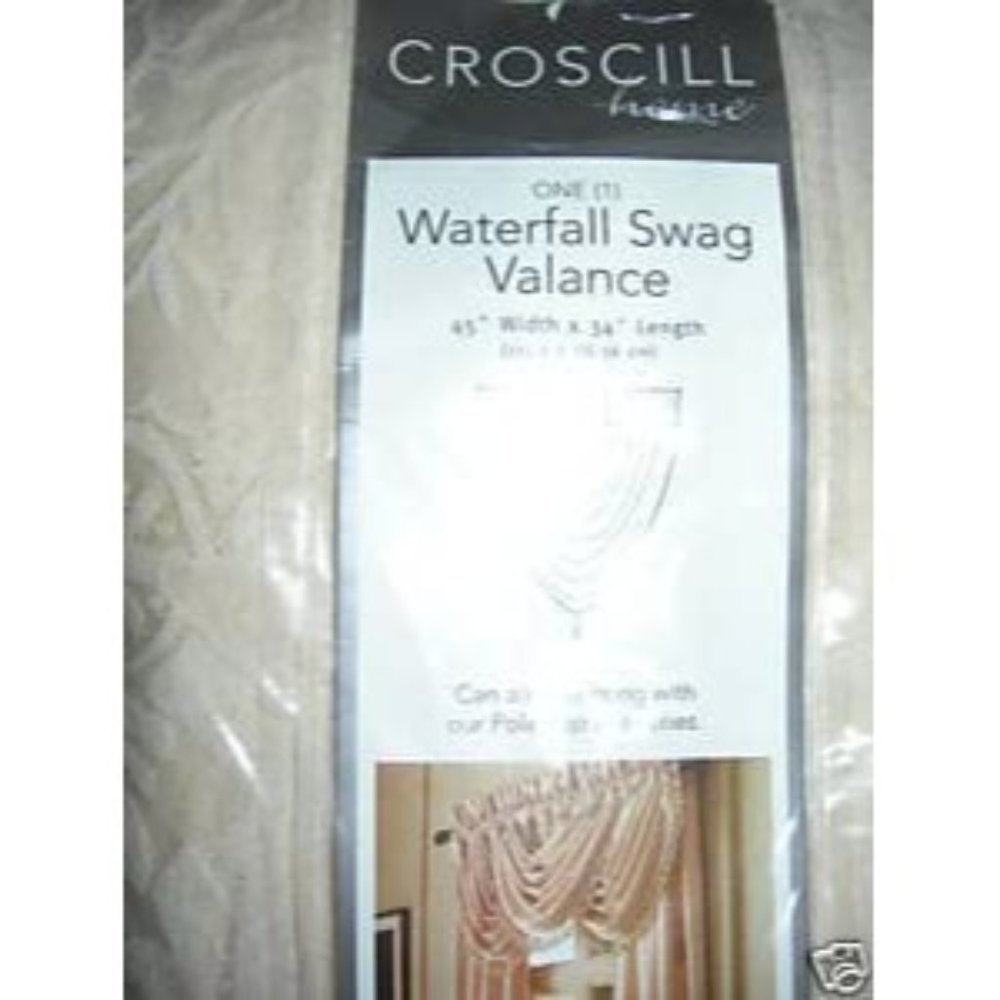 Croscill Cameo Ivory Waterfall Swag Valance